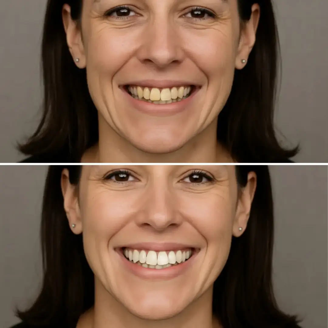 Antes e depois - Nour Odontologia.